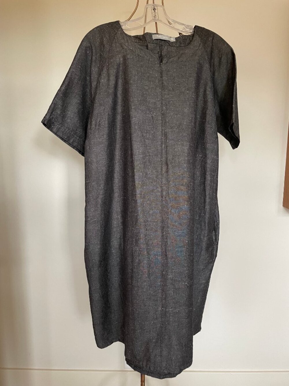 Two Danes cotton linen balloon style tunic, XL gray